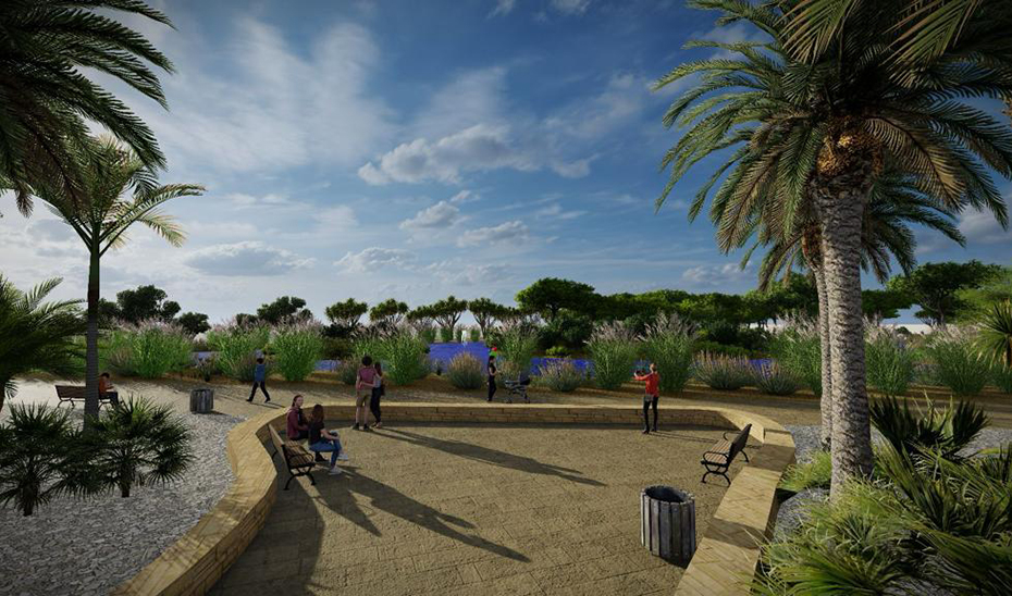 Proyección del Parque del Boticario tras la realización de las obras.